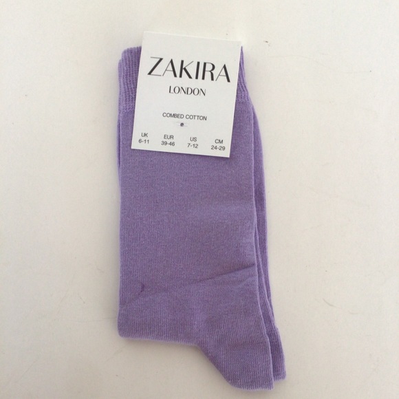 ZAKIRA UNISEX COMBED COTTON SOCKS NWT SIZE 7-12 - Picture 2 of 5